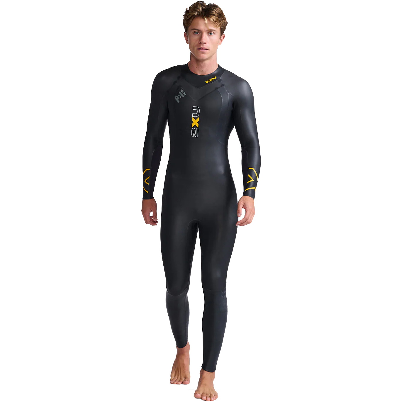 2026 2XU Mens P:1 Propel Swim Wetsuit MW4991c - Black / Ambition